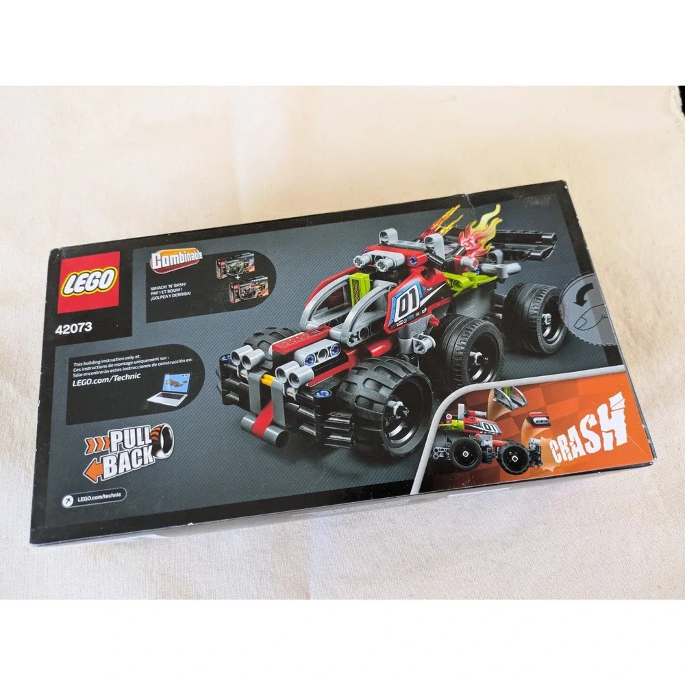 LEGO Technic BASH! 42073 Pull Back Stunt Car Building Toy 139 Pcs New Sealed